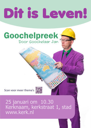 Poster Goochelaar Jan Dit is leven goochelpreek