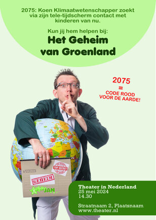 Poster Goochelaar Jan Geheim van Groenland educatieve milieuvoorstelling