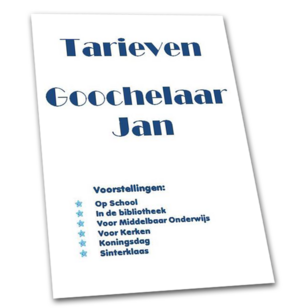 Voorkant brochure tarieven