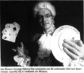 Goochelaar Jan Magische Kring Twente 2004 Mozart act