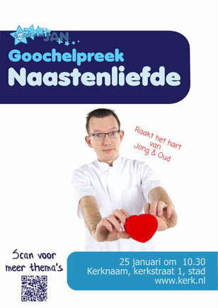 Poster Goochelaar Jan Naastenliefde goochelpreek